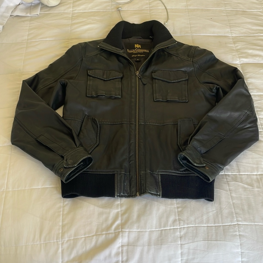 French Connection Leather Jacket